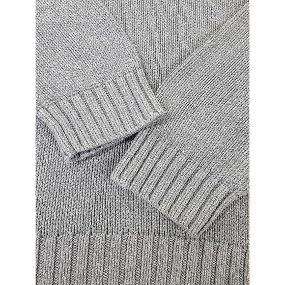 Polo Ralph Lauren Sweater Mens 2XL Gray Cotton Crewneck Pullover Knit Pony Logo - Picture 5 of 11